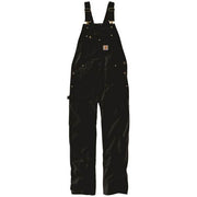 Carhartt Heavyweight Cotton Duck Bib Overalls for Men - Black - 32x36