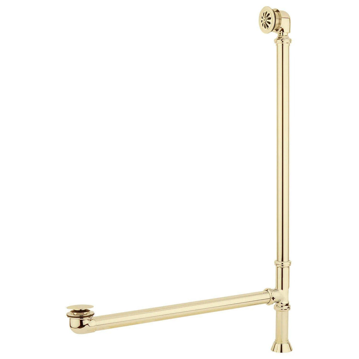 Signature Hardware SH439080PB Extended Pop-Up Tub Drain - Swivel Head ...