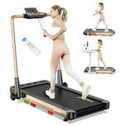 POOBOO R201-P Under Desk Treadmill Walking Pad with Incline, Black
