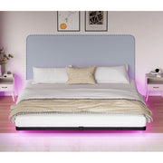 Lusimo LSM-06-K King Size Floating Bed Frame with LED Lights, King