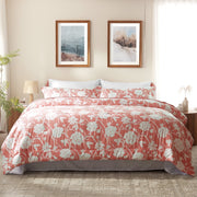 BedTreat Full Comforter Set, 7-Piece Reversible Bedding Set, Hypoallergenic Microfiber Polyester, Honeyed Apricot