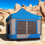 E-Z UP CC10SLSP Camping Cube 6.4, Converts 10' Straight Leg Canopy into Camping Tent, Splash