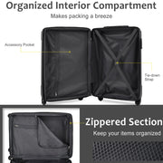 Leumius Carry on Luggage, Lightweight Durable ABS Suitcases with Double Wheels, TSA Lock, Hardshell 20-Inch