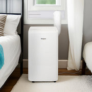 Whirlpool WHNP121AW 8,300 BTU (12,000 BTU ASHRAE) 115V Portable Air Conditioner with Remote, Cools up to 550 sq ft