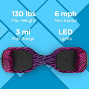 Hover-1 DSA-REBL-PKZB Rebel Electric Self-Balancing Hoverboard for Kids with 6.5 Tires, Dual 110W Motors