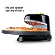 Presto 03434 Pizzazz Plus Electric Rotating Pizza Oven, Black, Green, Yellow