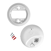 First Alert 10 Year Battery Ionization Smoke Alarm, White, Round, 85 dB, 1046856