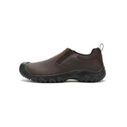 KEEN Men's Targhee 4 Slip-On Hiking Shoes, Waterproof Leather, Java/Black, Size 10, 1031163