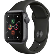 Apple Watch Gen 5 Series 5 40mm Space Gray Aluminum - Black Sport Band MWV82LL/A