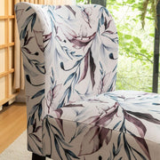 Roundhill Furniture Capa Print Fabric Armless Contemporary Accent Chair, Purple Floral