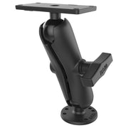Ram Mounts RAM-202-24-202 Fish Finder Mount Fits Hummingbird Helix 7 Series 1-1/2 Inch Rubber Black Marine Grade Aluminum
