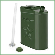 Deli Jerry Fuel Can Metal Gas Can 5.3 Gallon / 20 L 5 Gallon Gas Cans for Gasoline Trucks Cars Motorcycle Equipment Green 1 Pack