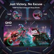Sealan Q270B25 27-Inch Curved Gaming Monitor, 2K QHD 2560x1440, 165Hz Refresh Rate