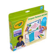 Crayola Texture Art Kit for Kids, Large Washable Jumbo Crayons, Textured Rubbing Plates, Animal Folders, Crayon Holder, 15 Sheets of Paper, Adaptive Design, Ages 2+