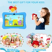 VEAT00L T08 7 Inch 2GB RAM 32GB Storage 1.6 GHz Processor Speed Kids Wi-Fi Tablet, Blue