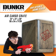 Bunkr Battle Pack Inflatable Urban-Themed Shields with 3-Way Valves and Strategy Game Cards