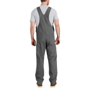 Carhartt Men's Rigby Bib Overall, Rugged Flex Stretch Canvas, Gravel, 30W x 32L, 102987