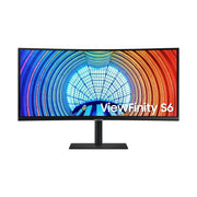 Samsung ViewFinity S65UA 34-Inch Ultrawide Curved Ultra-WQHD Monitor, 100Hz, HDR10, USB-C with 90W Charging, TUV-Certified Eye Care, Height Adjustable Stand, Black