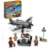 LEGO 6385843 Indiana Jones and the Last Crusade Fighter Plane Chase 77012 Building Set, Featuring a Buildable Car and Airplane Toy, 3 Minifigures Including Indiana Jones, Birthday Gift for Kids 8-12 Years Old