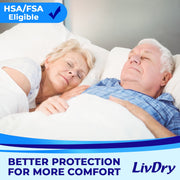 LivDry 3XL Overnight Adult Diapers, Max Absorbency Incontinence Underwear, Latex-Free, XXX-Large, 10-Pack, LIV068S