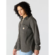 Carhartt Oversized-Fit Heavyweight Waffle Knit Long-Sleeve Shirt - Carbon Heather - 2X