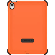 OtterBox Defender Series Case for Apple iPad 10th Generation and iPad A16, Rugged Multi-Layer Protection, Built-in Screen Protector, Four-Position Stand, High-Visibility Orange