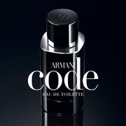 Armani Beauty Code Pour Homme Eau de Toilette Spray, Ambery Woody Fragrance, Refillable Bottle, 4.2 Fl Oz, LD4235
