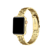 Posh Tech Stella Skinny Stainless Steel Watch Band, Gold, Adjustable 20mm, PT-AWSKRAUN-GDR
