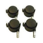 Feherguard Casters for Blanket Handler and Auto Reel, 2 Inch Swivel Stem Mount, Locking, Set of 4, Black, FG-CK