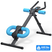 MERACH Abdominal Trainers Adjustable Foldable Ab Exercise Machine with Knee Protection for Full Body Workout and Core Training