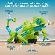 Thames & Kosmos My Robotic Pet Coding Chameleon STEM Building Kit, Color-Sensing Robot with 3 Play Modes, Screen-Free Educational Toy for Kids 8+, 15-Inch, 620507