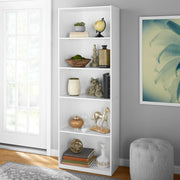 Mainstays MS5336278612006 5-Shelf Bookcase with Adjustable Shelves, White