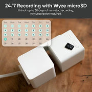 Wyze Cam Pan v3 Wired Indoor/Outdoor Security Camera, 1080p HD, 360 Pan, 180 Tilt, Color Night Vision, AI Motion Tracking, IP65 Weather-Resistant, Built-In Spotlight and Siren, 2-Pack, White