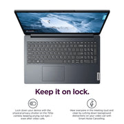Lenovo IdeaPad 1 Laptop, 15.6in FHD Display, AMD Ryzen 3 7320U Processor, 4GB DDR4 RAM, 128GB NVMe SSD, Windows 11 Home, Abyss Blue, 82VG00R2US