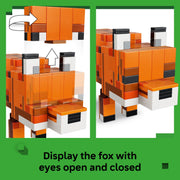 LEGO Minecraft The Fox Building Toy, Poseable Figure with 497 Pieces, Multicolor, 21588