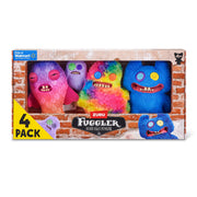 ZURU Fuggler Chaos Crew Multipack, Funny Ugly Monster Plush Toys, 3 x 9-Inch Plush Monsters and 1 x 5-Inch Key Ring