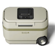 Solo Stove COOLER47  Windchill 47 Portable Cooler with Built-In Air Conditioner, 47 Quart Capacity, Tan, All-Terrain Wheels, USB-C and USB-A Charging Ports, COOLER47