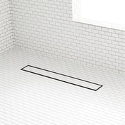 Signature Hardware Tile-In Linear Shower Drain, 24 Inch, Matte Black Stainless Steel, Removable Hair Strainer Basket, 955251-l-24