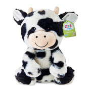 Spark Create Imagine Cow Plush Toy, Black and White, 10in