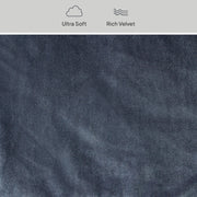 Better Homes & Gardens 3-Piece Greystone Matte Velvet Comforter Set, King, Gray, Polyester Fill