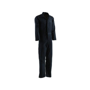 Berne Men's Heritage Unlined Twill Coveralls, Durable Cotton/Poly Blend, Navy, Long Sleeve, C250