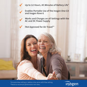 Inogen Extended 16-Cell Battery for Inogen One G5 and Rove 6, Up to 12 Hours 45 Minutes Runtime, Lightweight Portable Design