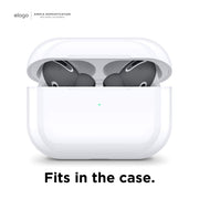 Elago Earbuds Cover Plus with Integrated Tips for AirPods Pro, 6 Pairs, Scratch-Free Silicone, Anti-Slip, Fits in Case, Dark Grey, 3 Sizes (Large, Medium, Small), EAPP-BUDSBA-DGY