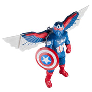 Marvel F9298 Captain America Flight Mode Action Figure with Accessories, 9-Inch Scale Super Hero Toy for Kids Ages 4+