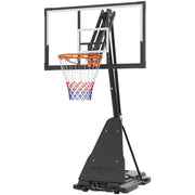 Ktaxon Portable Basketball Hoop, 48in Shatterproof Polycarbonate Backboard, Adjustable Height 4.5-10ft, Stable Base with Free Sandbag and Transport Wheels