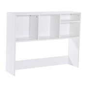 Flash Furniture Lotus Desktop Bookshelf Storage Organizer with Multiple Cubbies, White, Engineered Wood, Compact Space-Saving Design, NAN-17295-WH-GG