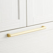 Signature Hardware 453819 Rindahl 17-3/4 Inch Center to Center Appliance Pull Satin Brass Cabinet Hardware Pulls Appliance