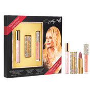 Dolly Parton Scent From Above Travel Spray Gift Set with Rosebud Lipstick and Rose Petal Lip Gloss, Vegan, Paraben-Free