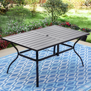 MF Studio Outdoor Rectangle Dining Table 60 Metal Table Suitable for 6 People