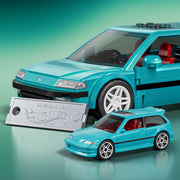 Mattel Brick Shop Hot Wheels Custom 90 Honda Civic EF Building Toy Kit, 248 Pieces, Collectible Model Car Set, JHF62